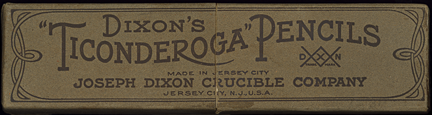 Dixon Ticonderoga vintage pencil box